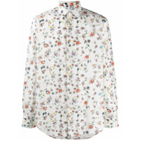 Paul Smith Camisa mangas longas com estampa floral - Branco