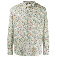 Paul Smith Camisa mangas longas com estampa floral - Branco