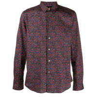 Paul Smith Camisa mangas longas com estampa - Verde