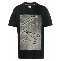 Paul Smith Camiseta decote careca com estampa - Preto