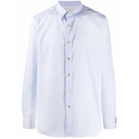 Paul Smith contrasting-cuff cotton shirt - Azul