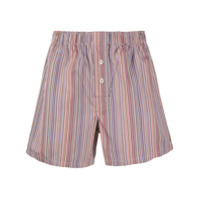 Paul Smith Cueca boxer com estampa de listras - Azul