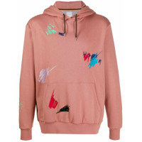 Paul Smith Moletom Marker Pen com bordado e ajuste por cordão - Rosa