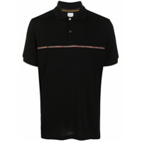 Paul Smith stripe-detail cotton polo shirt - Preto