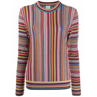 Paul Smith Suéter de tricô com listras - Vermelho