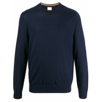 Paul Smith Suéter decote careca com logo - Azul