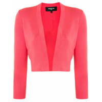 Paule Ka Cardigan cropped com abertura frontal - Rosa