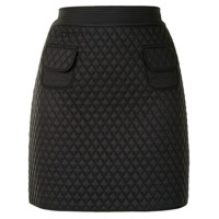 Paule Ka Minissaia matelassÃª com estampa de losangos - Preto