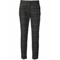 Philipp Plein Calça cenoura 'Pinstripe Plein' - Preto