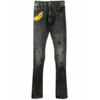 Philipp Plein Calça jeans Milan Cut King Plein - Cinza