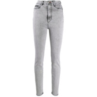 Philipp Plein Calça jeans skinny cintura alta - Cinza