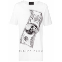 Philipp Plein Camisa com estampa Dollar - Branco