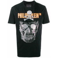 Philipp Plein Camiseta com aplicação de caveira SS - Preto