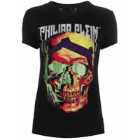 Philipp Plein Camiseta com estampa de caveira e aplicações - Preto