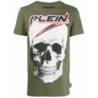 Philipp Plein Camiseta com estampa de caveira - Verde