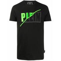 Philipp Plein Camiseta com logo contrastante - Preto