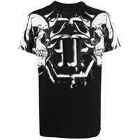 Philipp Plein Camiseta gola redonda com estampa de caveira - Preto