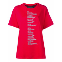 Philipp Plein embellished logo T-shirt - Vermelho