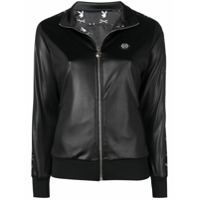 Philipp Plein Jaqueta com logo de cristal 'X Playboy' - Preto