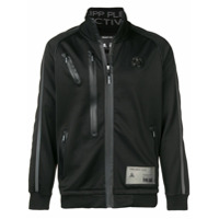 Philipp Plein Jaqueta esportiva com detalhe de zíper - Preto