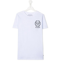 Philipp Plein Junior Camiseta com estampa de logo - Branco