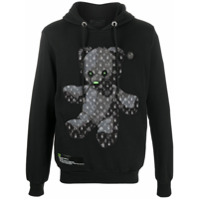 Philipp Plein Moletom Teddy Bear com capuz - Preto