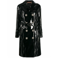 Philipp Plein Trench coat com abotoamento duplo - Preto