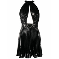 Philipp Plein Vestido Laethitia de lurex - Preto