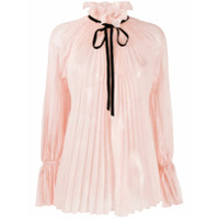 Philosophy Di Lorenzo Serafini Blusa com pregas e babados na gola - Rosa