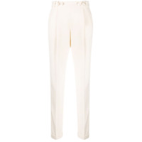 Philosophy Di Lorenzo Serafini Calça cintura alta com pregas - Branco