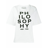 Philosophy Di Lorenzo Serafini Camiseta com estampa de logo - Branco