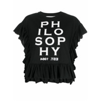 Philosophy Di Lorenzo Serafini Camiseta preta com estampa de logo - Preto