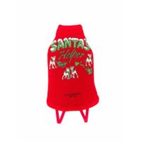 Philosophy Di Lorenzo Serafini Suéter com cachorro Santa's Helper - Vermelho