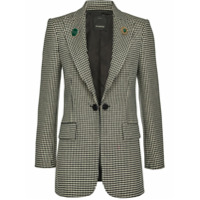 Pinko Blazer com abotoamento duplo e padronagem pied-de-poule - Preto