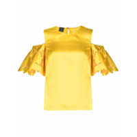 Pinko Blusa com recortes nos ombros - Amarelo