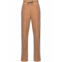 Pinko Calça esportiva de veludo com listras na lateral - Neutro