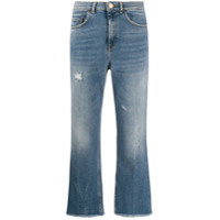 Pinko Calça jeans flare cintura alta - Azul