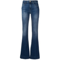 Pinko Calça jeans flare Stella cintura alta - Azul