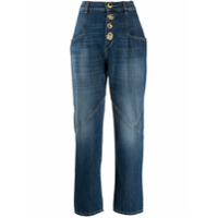 Pinko Calça jeans pantalona cintura alta - Azul