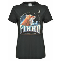Pinko Camiseta com estampa Talking to the Moon e detalhe de tachas - Preto