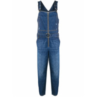 Pinko Jardineira com cinto e lavagem estonada - Azul