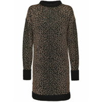 Pinko Vestido de tricô com padronagem mosaico - Neutro