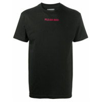 Pleasures Camiseta mangas curtas com slogan - Preto