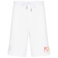 Polo Ralph Lauren Bermuda esportiva Magic com estampa de logo - Branco