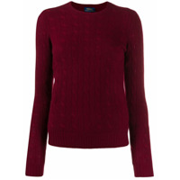 Polo Ralph Lauren cable-knit fitted sweater - Vermelho