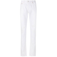 Polo Ralph Lauren Calça jeans reta cintura média - Branco
