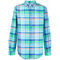Polo Ralph Lauren Camisa com estampa xadrez - Azul