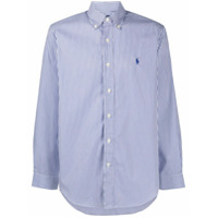 Polo Ralph Lauren Camisa com listras e logo bordado - Branco