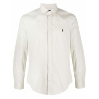 Polo Ralph Lauren Camisa de algodão com logo bordado - Neutro