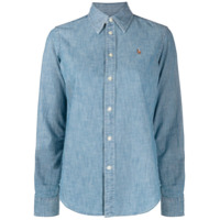 Polo Ralph Lauren Camisa jeans com logo bordado - Azul